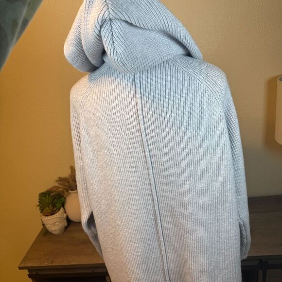 Anthropologie Daily Practice Open Front Long Line Cardigan Hooded Sz XS/S Casual - Picture 6 of 9